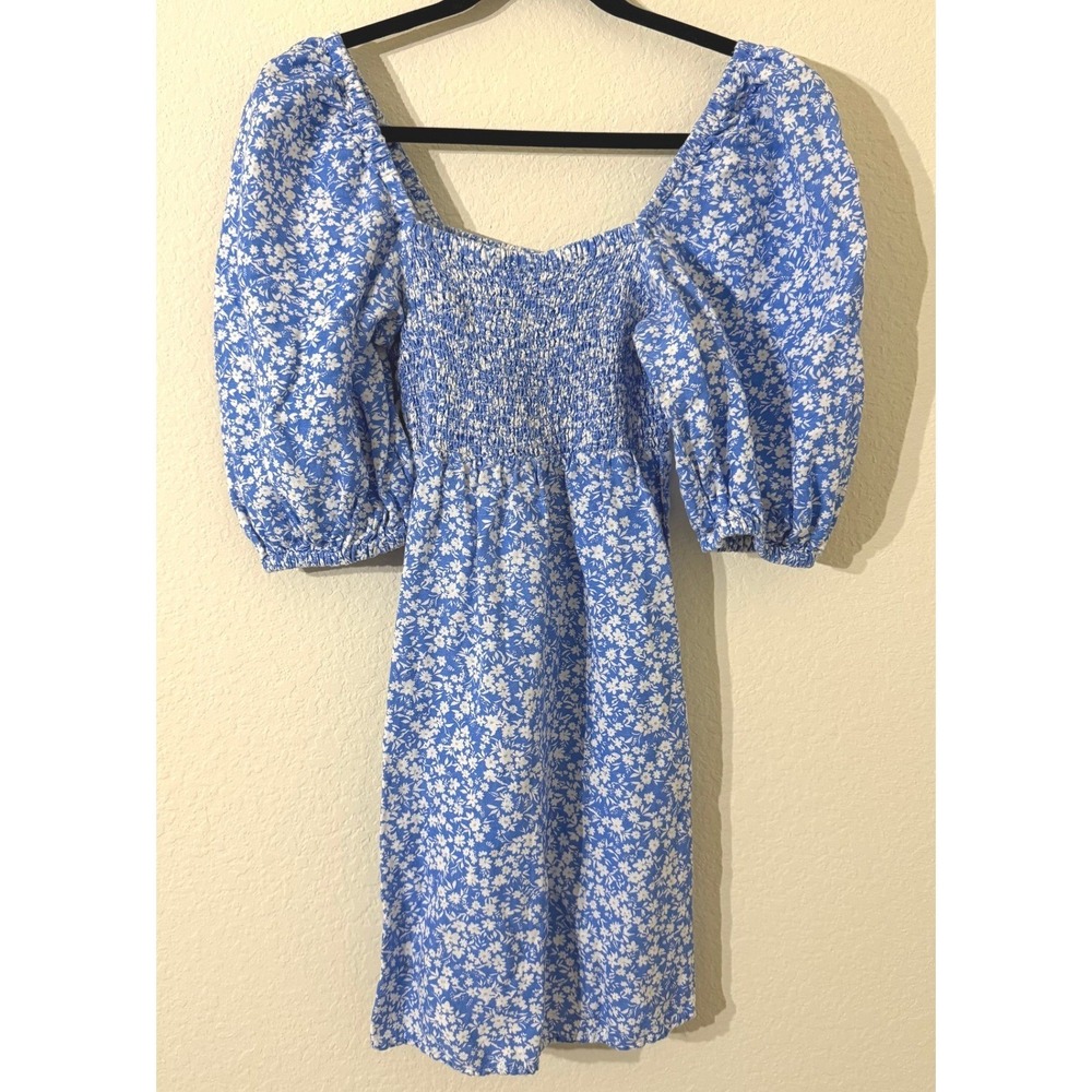 Tuckernuck Cameron Wimberly Eubanks Blooms On Broad Annie Smocked Mini Dress XS